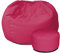 rucomfy Beanbags Small Kids Indoor/Outdoor Bean Bag. Children's Outside Garden Chair. Pre-Filled Water Resistant & Durable. 50cm x 65cm (Cerise Pink, With Footstool)