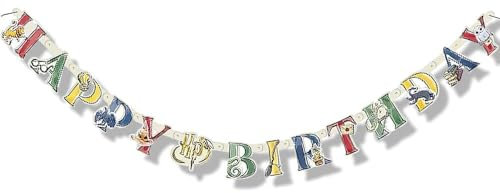 Unique Party 23568 - Geburtstagsbanner - 1,82 m - Harry Potter Party