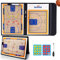 RoseFlower Taktikboard Basketball - Magnettafel Basketball Coaching Board -Faltbare Strategie-Lehr-Zwischenablage, Profi Taktikmappe Strategiebrett für die Schulung und Spielanalyse #3