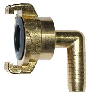Geka Garten Schlauch-Kupplung Klauenkupplung 40mm verschiedene Ausführung (Schlauch Ø innen 19 (3/4), Winkel-Stück 360° drehbar)