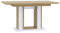 MEBLINI Esstisch Ausziehbar - Esszimmertisch Modern - Küchentisch - Ausziehtisch - Säulentisch - Ausziehbarer Tisch - Dining Table - Esszimmertische - 140-180x90cm - Forest - Artisan Eiche/Weiß