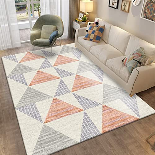 AU-OZNER deko Wohnung Grauer Teppich, Blatt Muster Hochwertige Bequeme Minimalist ische Krabbel Matte Teppich Teppich günstig, Grau, 40x60cm
