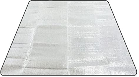 Hilai Schaumstoffmatten, Schlafmatte Camping Aluminiummattenbodenpolster Wärmedecke 200 x 120 cm