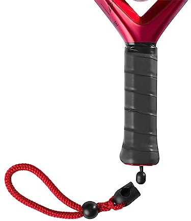Wilson Dragonne pour Raquette de Padel, Solid Braid Zipcord, Interchangeable, Rouge