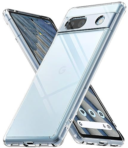 Ringke Fusion Compatibile con Cover Google Pixel 7a, Calza a Pennello, Custodia Antiurto Trasparente con Buon Grip - Clear