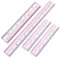4-teiliges Kunststoff-Lineal-Set, 15,2 cm, transparente Lineale, Kunststoff, transparentes Lineal, bruchsicheres Lineal, 15, 20, 30 cm, Messlineal, Werkzeug für Studenten, Schule, Büro, Lehrlineal
