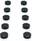 ZDZBLX 10 Stück Magnete, Kühlschrankmagnete, Magnete für Magnettafel, Magnete Kühlschrank Stark Whiteboard Magnete, Magnet Schwarz Rund Klein Dekorative Magneten, für Kühlschrank, Magnetwand, Pinnwand