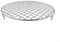 URPIZY Grillrost, 27 cm, rund, Edelstahl, Grillrost, dämpfendes Kühlgitter für Outdoor-Camping, Picknick, Backen