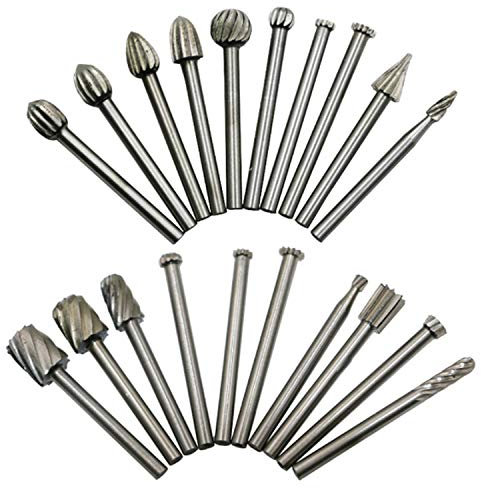 Accesorios de Esmerilado eléctrico Aleación de Acero de Alta Velocidad Cabeza de Esmerilado de Acero Cabeza de Pulido Aleación Rotación Archivo 20pcs