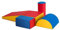 LIFEZEAL Softbausteine zum Klettern & Rutschen, Schaumstoffbausteine aus PU & EPE für Kinder, Riesenbausteine Großbausteine Mehrfarbig, für Kinderzimmer & Kindergarten (Stil 2)