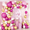 Kit Arco di Palloncini Rosa, Ghirlanda di Palloncini Magenta e Rosa Caldo, Palloncini Rosa per Ragazze e Donne Decorazioni di Compleanno per Principesse,Matrimonio,Fidanzamento,Baby Shower,Battesimo