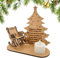 Kerzenhalter Weihnachten Deko, Weihnachts Gedenk Ornament, Weihnachtskerzenhalter, Personalisiert Schaukelstuhl Weihnachtsbaum Teelichthalter, Geschenke Merry Christmas In Heaven Teelichthalter (A)