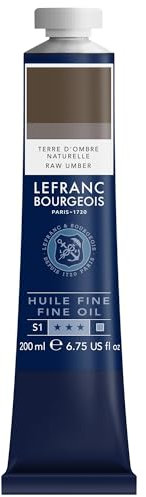 Lefranc Bourgeois Huile Fine Tube 200ml Terre D'Ombre Naturelle