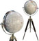Stativtisch Weltkarte Globus pädagogisch geografischer Globus Holzsockel Bürotisch Globus Rustikale Vintage Heimdekoration Geschenke