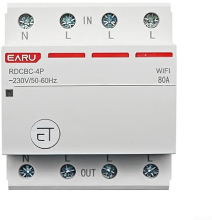 Smart Circuit Breaker, WiFi Smart Remote Control, Work With YiweLink APP, For Lights, TV, Air Conditioner, 3-phase (63A)