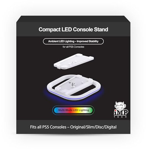 IMP Gaming PS5 Compact LED Console Stand