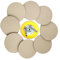 Wanmutrun 75mm Imperméable Papier Abrasif Set Hook and Loop 90pcs Grain3000 Carbure de Silicium Disques abrasifs Convient pour les Petites Machines à Polir