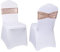 Eternal Beauty Set of 30 Rose Gold Chair Sashes Sequin Bands Bows Chair Sashes for Wedding Folding Chairs
