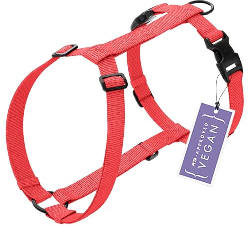 STUCH - Hundegeschirr Vegan PureControl - verstellbar, Farbe:Rot, Größe:XS