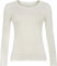 Ladies Long Sleeve T-Shirt Top Plain - Round Neck - Women's Casual T Shirt - Soft Stretchy Slim fit Tee Tops UK (UK, Numeric, 8, 26, Regular, Regular, S/M (8-10), Cream)