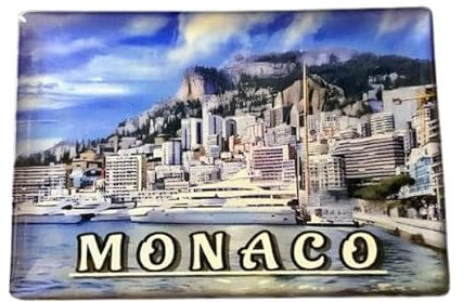 City Monaco Souvenir, Monaco Marina, Monaco Kühlschrankmagnet, Monaco Reiseandenken, Monaco Geschenk