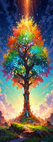 ZHUMUTO Diamond Painting Adulte Très Grand Format,Peinture Diamant XXL 60x160cm Arbre de Vie A,Broderie Diamant Painting Kit Complet Adulte Grand Format,Grande Taille Pour la Decoration Chambre