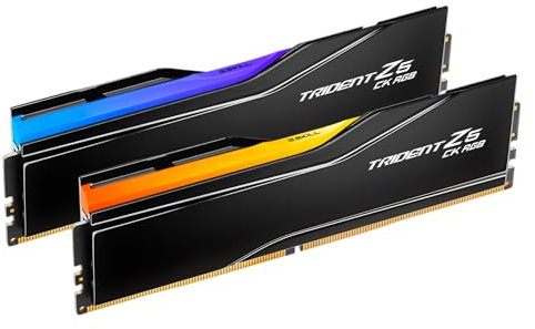 G.SKILL Trident Z5 CK RGB Series (Intel XMP 3.0) DDR5 RAM 48GB (2x24GB) 8200MT/s CL40-52-52-131 1.40V Desktop Computer Memory CUDIMM - Mirror Black (F5-8200C4052G24GX2-TZ5CRK)
