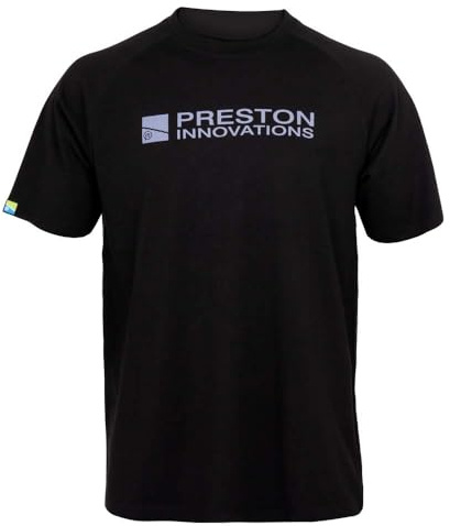 Preston Lightweight Black Raglan T-Shirt - Angelshirt, Größe:XXXXL