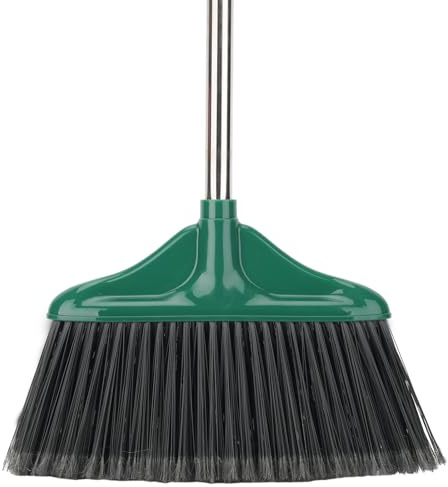 Heavy Duty Broom Outdoor,127 CM Long Handled Yard Sweeping Brush, Stiff Bristles Garden Broom for Home Garage terrace Lobby Sidewalks Cleaning