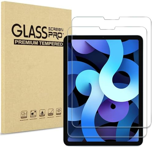 PHONILLICO [Pack de 2] Verre Trempé pour iPad AIR 4 / AIR 5 (10,9 pouces) - Film Protection Ecran Resistant [Lot de 2] Vitre Protecteur Anti Rayure