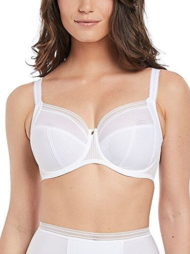 Fantasie Women's Fusion Underwire Cup Side Support Full Coverage Bra, White, 34 HH UK