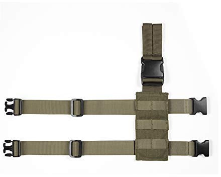 OneTigris Molle Drop Leg Panel 1000D Tactical Mini Platform for Pistol Holster（Ranger Green