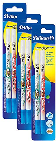 Pelikan 258M/2/B Tintenlöscher Super-Sheriff Löschspitze M, multi-Spitze (1, 3 Packungen/M)