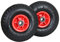 FROSAL Sackkarrenrad Nabe 20mm/60mm Rad Bollerwagen | Ersatzrad Reifen Sackkarre | Ersatzreifen | Luftreifen Rollenlager Kugellager | (2 Stück)
