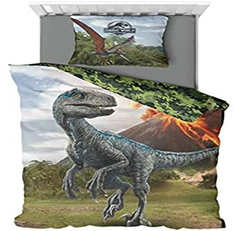 Jurassic World Kinder Bettwäsche Set 140x200 + 63x63 cm