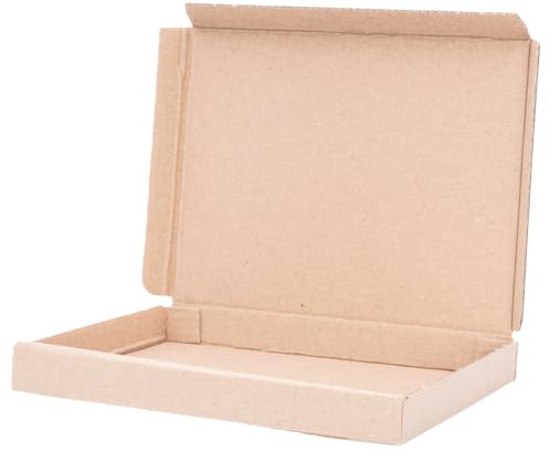 verpacking Großbriefkartons 165 x 125 x 20 mm Großbriefkarton GB-0 DIN A6 für Briefsendungen (Innenmaß 154 x 118 x 17 mm) DHL GLS DPD Braun Päckchen Versandkarton Büchersendung Brief (10 Stück)