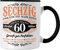 Trendation - 60. Geburtstag Tasse Mann Geschenk 60er Geschenkidee 60 Vater Männer Lustig Geschenke 60 Jahre Alt Mann Männer Vater (Schwarz)