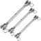 Tendeur inox Tendeur, Tendeur cable Tyrolienne adulte Ridoir à Mâchoire Fermée en Acier Inoxydable 304 Vis de Gréement M5 M6 M8 M10 M12 pour la Navigation de Plaisance(M12)
