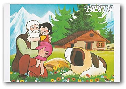 Heidi, ein Mädchen der Alpen, Anime, Clara Sesemann, Poster, Kunstdruck, Leinwand, Malerei, Dekoration, Wanddruck, Foto Zuhause, modern, dekorative Poster, 20 x 30 cm