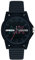 Armani Exchange Uhr für Männer , QuarzDreizeigerwerk, 44MM Blaues Nylongehäuse mit Silikonarmband, AX2529