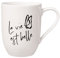 Villeroy & Boch – Statement Henkelbecher Weiß, Schwarz, Spülmaschinenfest, Mikrowellensicher, Tasse, Kaffeetasse, Trinkgeschirr, Becher, Premium Porzellan