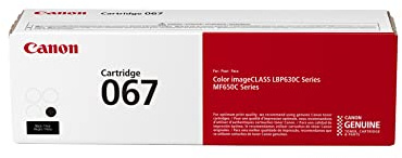 Canon Genuine 067 Black Toner Cartridge Compatible with LBP633Cdw, LBP632Cdw, MF652Cdw, MF653Cdw, MF654Cdw, MF656Cdw