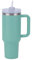 Moollyfox 40oz (1180 ML) Mug Isotherme Gobelet de Voyage 304 Acier Inoxydable Thermos Café Tasse avec Poignée & Paille sans BPA Double Isolée Chaud et Froid Vert