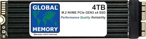 GLOBAL MEMORY Disque SSD SSD SSD M.2 PCIe Gen3 x4 NVMe avec dissipateur thermique pour Mac Pro 2013 4 To