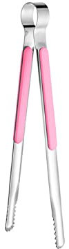 QLLQ Grille-pain en acier inoxydable - Anti-brûlure - Avec clip alimentaire - Rose