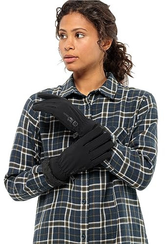 Jack Wolfskin Damen HIGHLOFT Glove Women Handschuh, Black, L