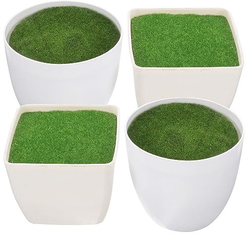 Yardwe 4 Piezas Maceta De Plastico Olla De Plastico Pequeñas Macetas Mini Maceta Jardinera De Plastico Falsa Maceta De Simulación Jardinera Pequeña Florero Pequeño El Plastico Miniatura