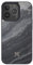 Woodcessories - Magnetisches Bumper Case kompatibel mit iPhone 15 Pro Max Hülle mit Magnet aus Stein, Camo Grau