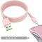 Toxaoii Mouse USB Charging Cable Micro Charger Cord for Razer Viper Ultimate,Basilisk Snake Ultimate,Viper V2 Pro,Viper Professional,with Nylon Braided Cable,Durability&Fast Charging (Pink, 5.9FT)