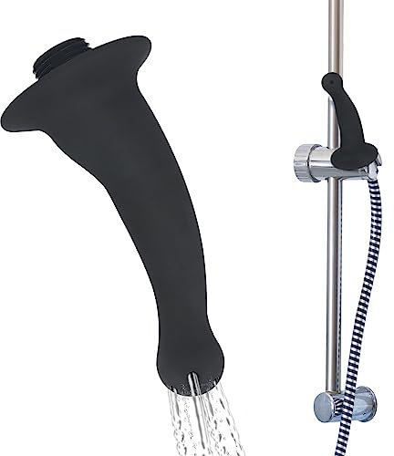 Shower Enema Douche Nozzle Silicone Shower Cleaner Enema Douche System,Handheld Water Shower Nozzle Anal Rinse Vaginal Cleaning Kit for Men and Women